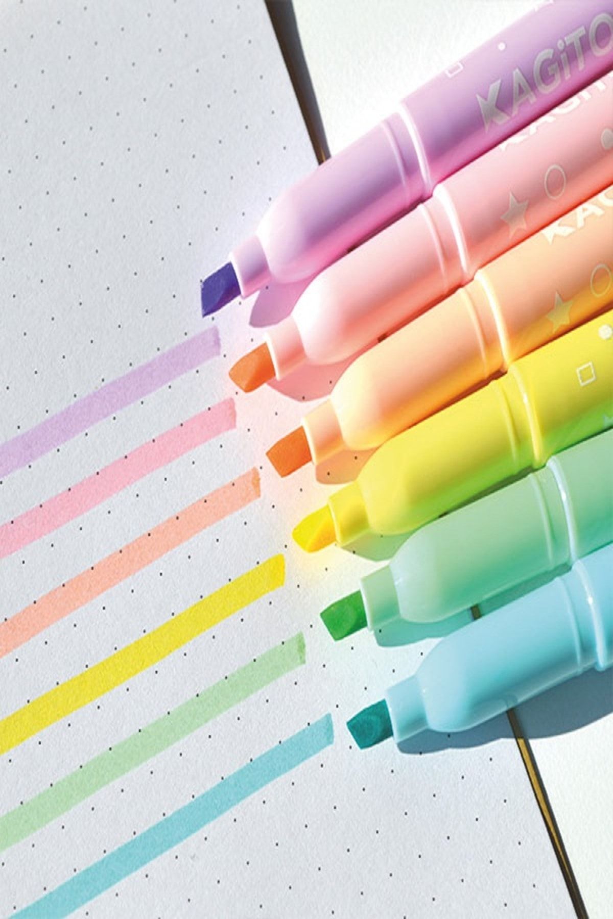 Pastel Highlighter Kalem Seti 6’lı